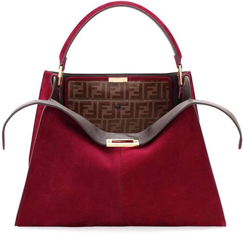 fendi peekaboo occasion|fendi peekaboo suede.